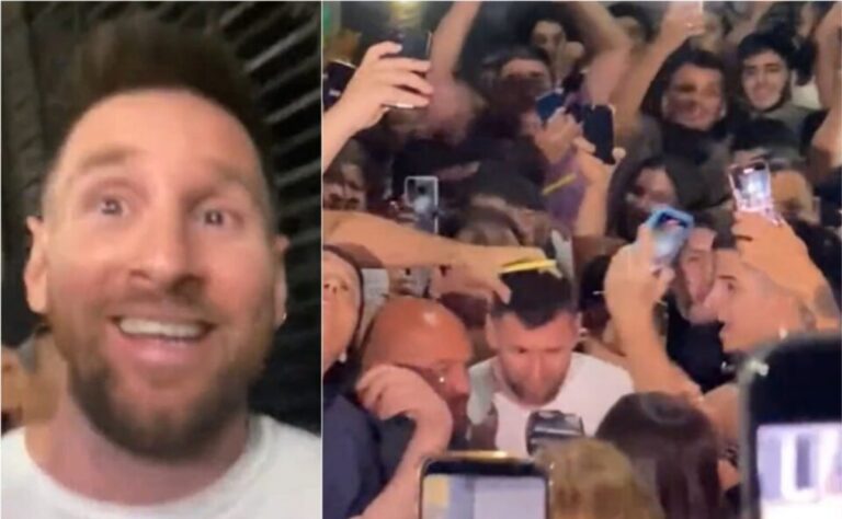 Aficionados hacen fiesta en restaurante donde cenaba Messi (VIDEO)